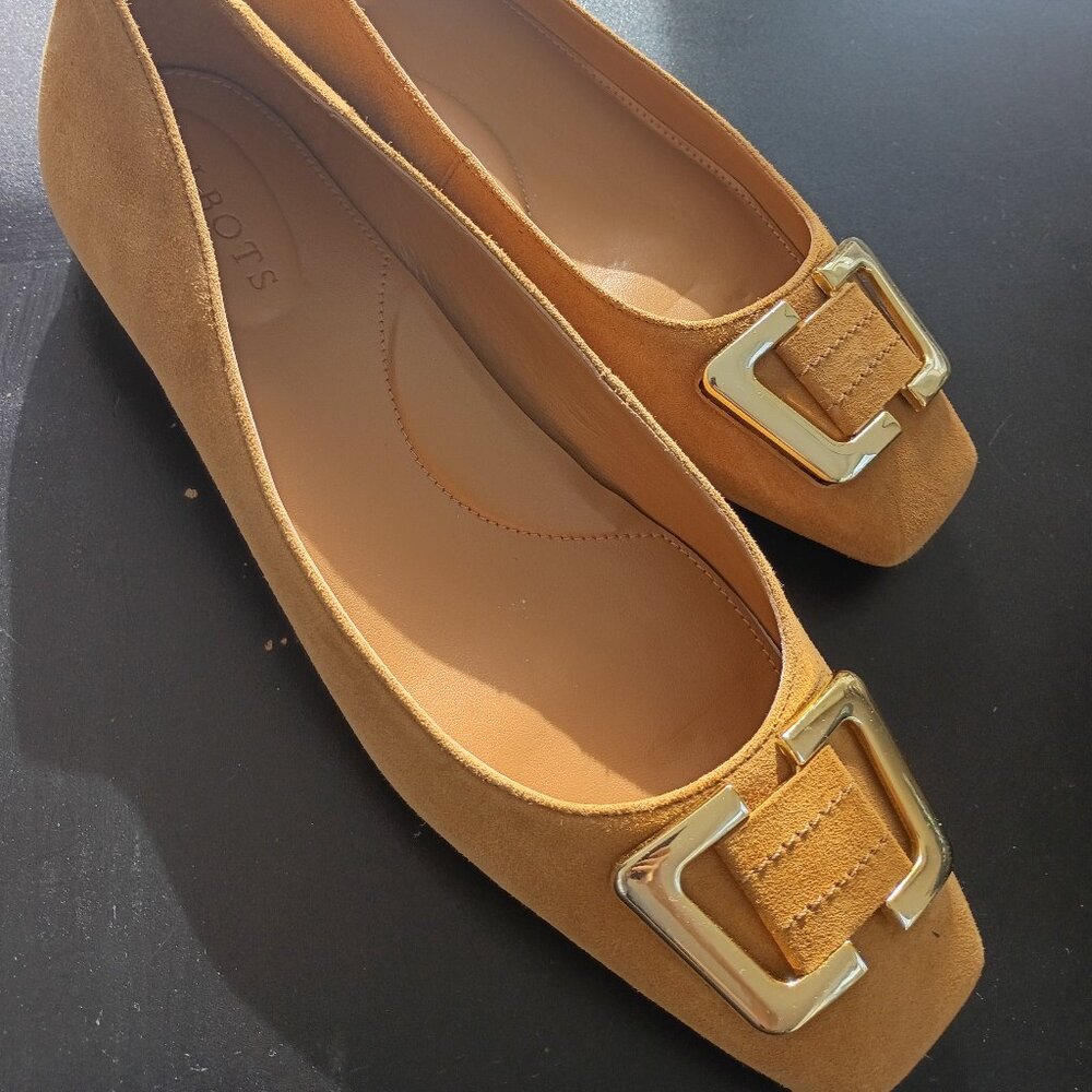 Talbots suede buckle shoes